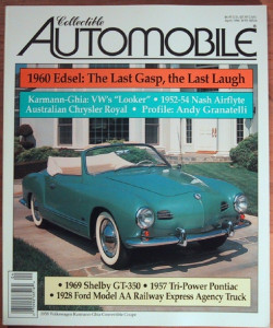 COLLECTIBLE AUTOMOBILE 1996 APR - SHELBY GT-350,VW GHIA